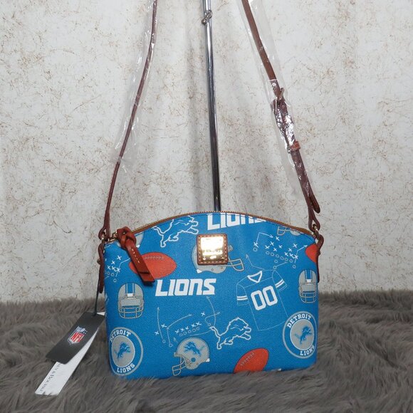 Dooney & Bourke Handbags - Dooney & Bourke NFL Detroit Lions Suki Crossbody (Blue)